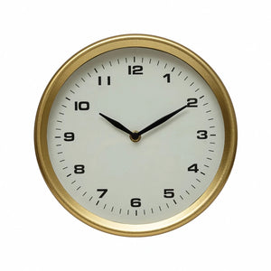 Brass Tabletop Clock - Shackteau Interiors, LLC