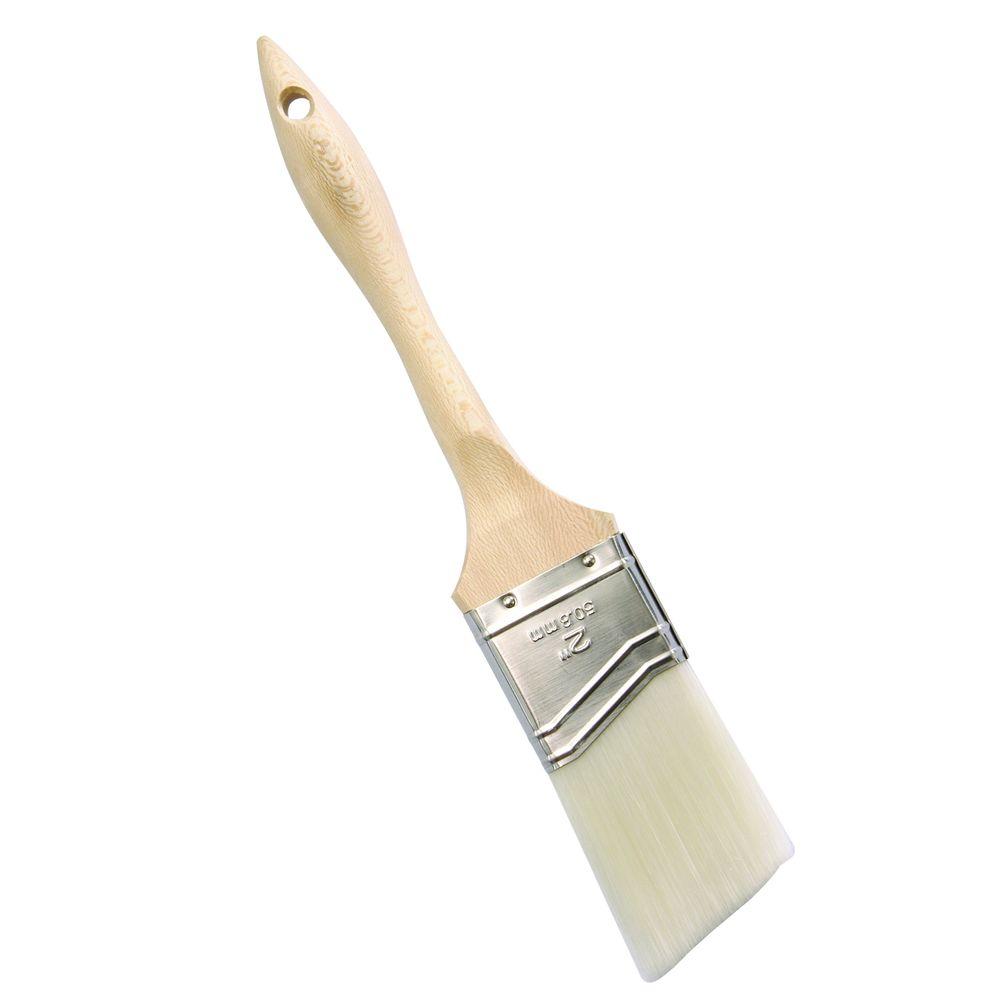 Zibra PB200LCS Precision Detail Contractor-Grade Angled Paint Brush for  Trim and Furniture, 2 in, White