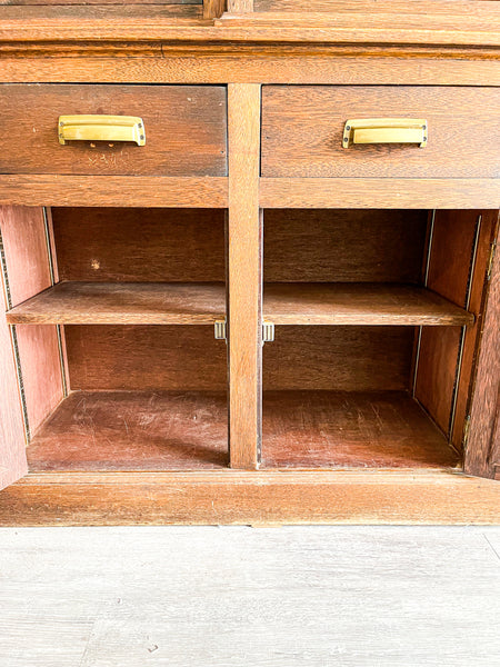 Vintage Oak Hutch