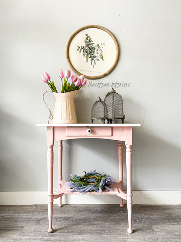 Vintage Pink Cottage Table