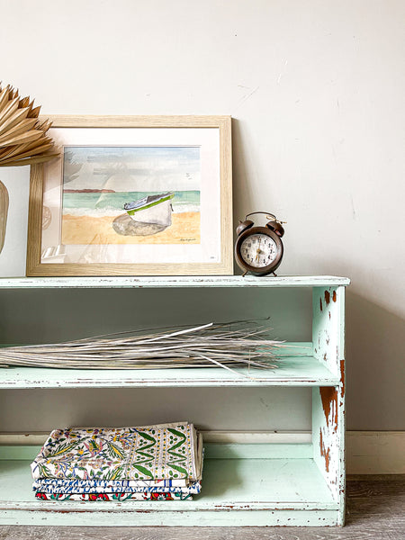 Vintage Beach Cottage Bookcase