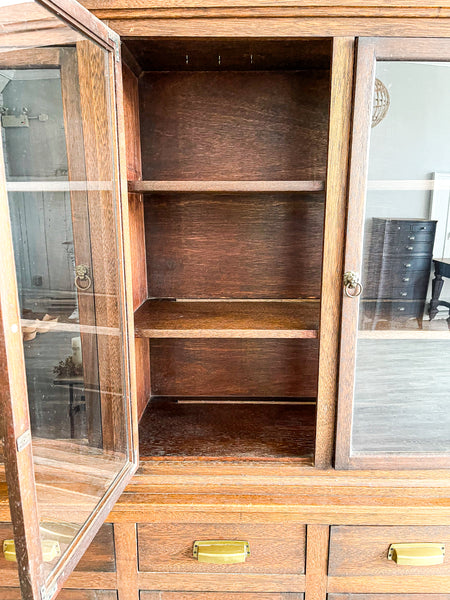 Vintage Oak Hutch