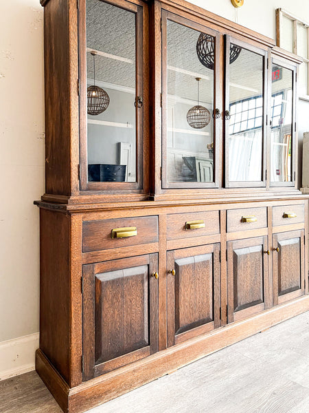 Vintage Oak Hutch