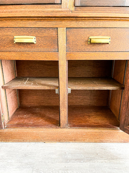 Vintage Oak Hutch