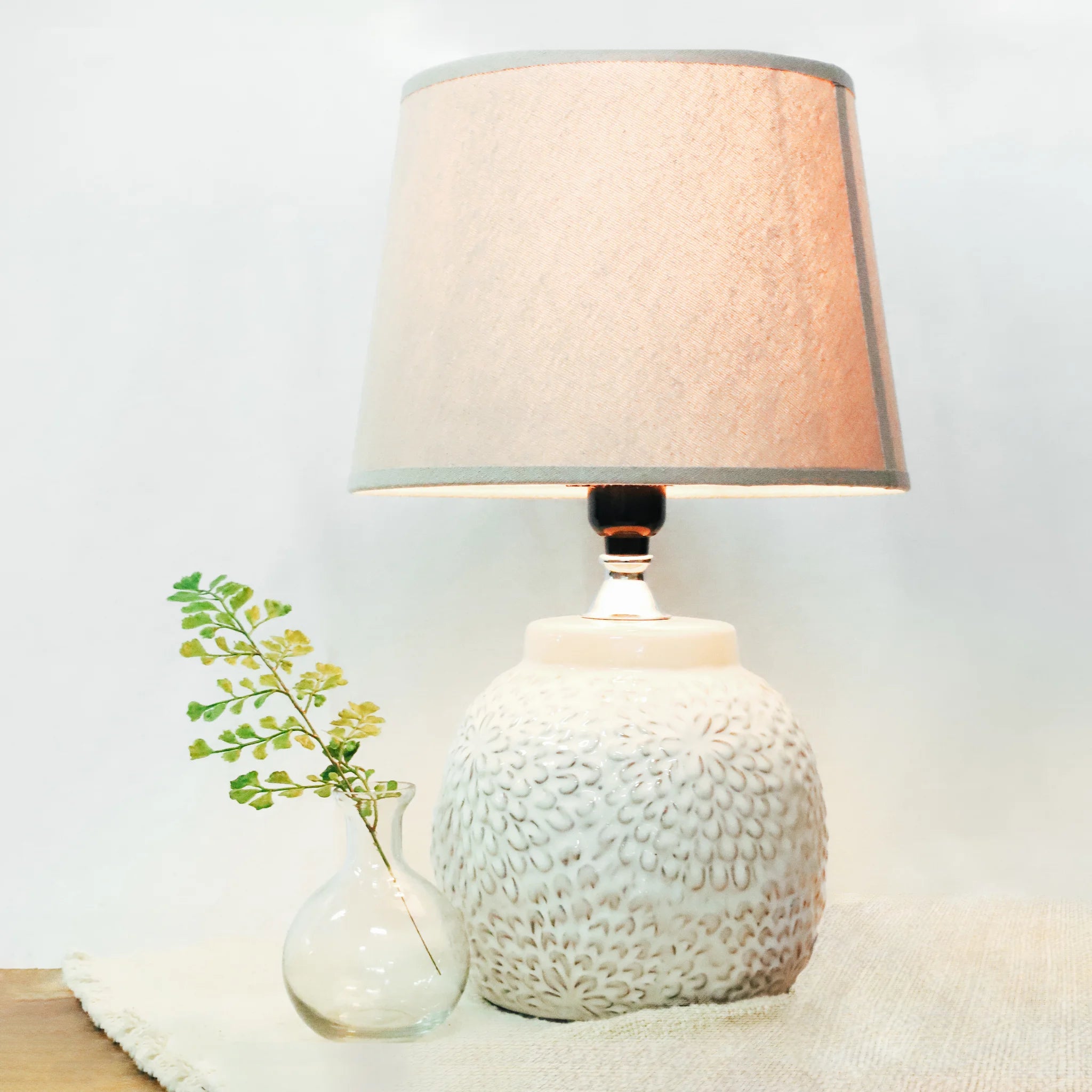 White Dimple Lamp