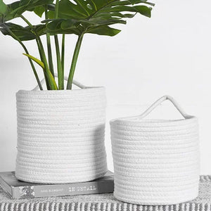 White Weave Basket