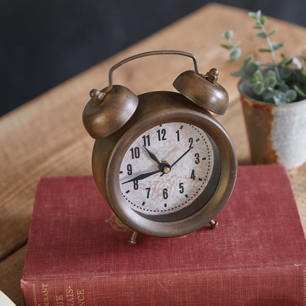 Vintage Inspired Twin Bell Clock