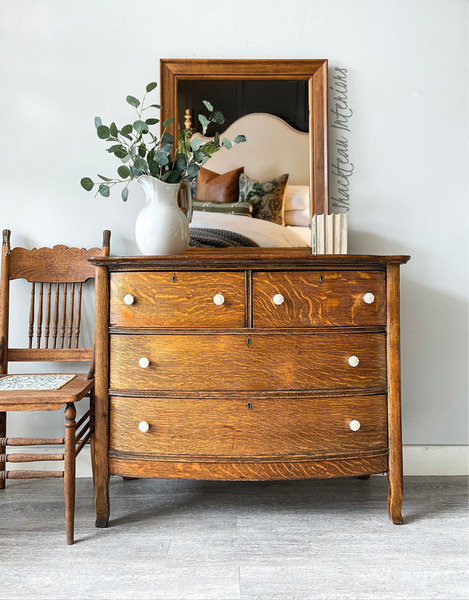 Antique Oak Dresser - Shackteau Interiors, LLC