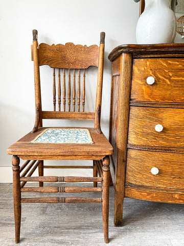 Antique Oak Chair - Shackteau Interiors, LLC