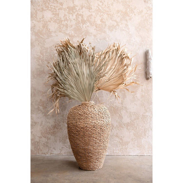 Dried Palm Fan Leaf - Shackteau Interiors, LLC