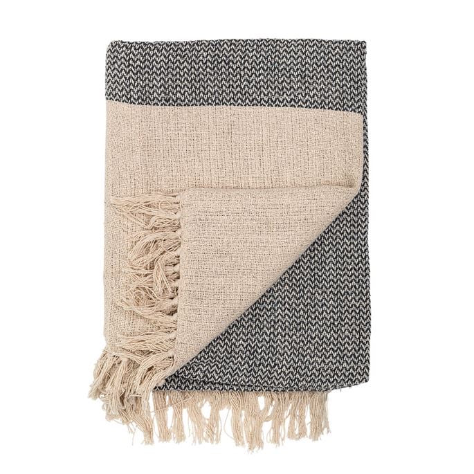 Natural cotton online throw