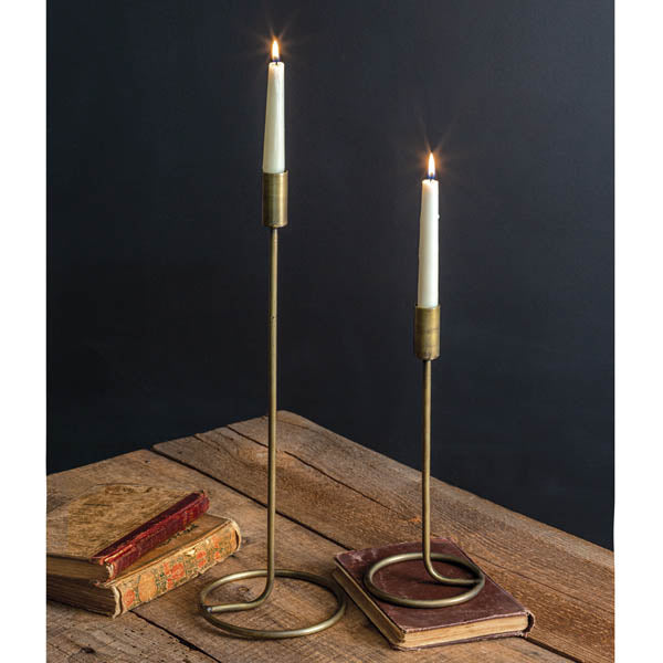 Set of Two Tapered Candle Holders - Shackteau Interiors, LLC
