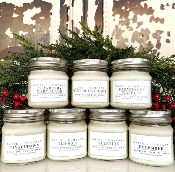 Winter Collection 16 oz. Mason Jar Candle - Shackteau Interiors, LLC