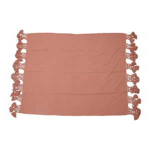Coral Crocheted Throw Blanket - Shackteau Interiors, LLC